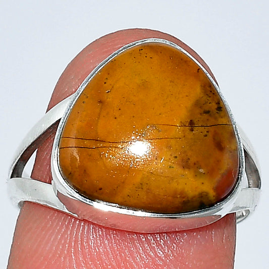 Natural Honey Dendritic Opal Ring size-7.5 R-1002 SDR239936