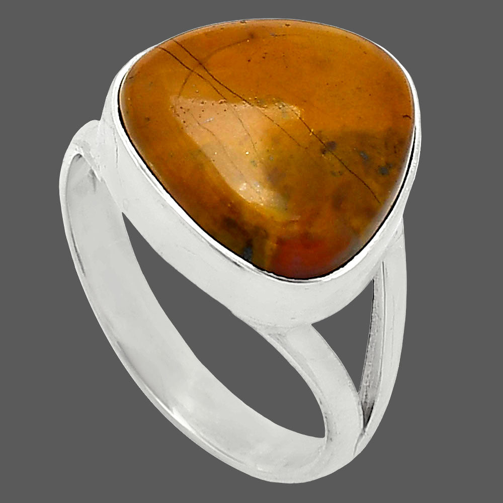 Natural Honey Dendritic Opal Ring size-7.5 R-1002 SDR239936