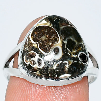 Natural Turtella Jasper - USA Ring size-7.5 R-1002 SDR240019