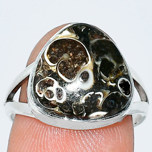 Natural Turtella Jasper - USA Ring size-7.5 R-1002 SDR240019