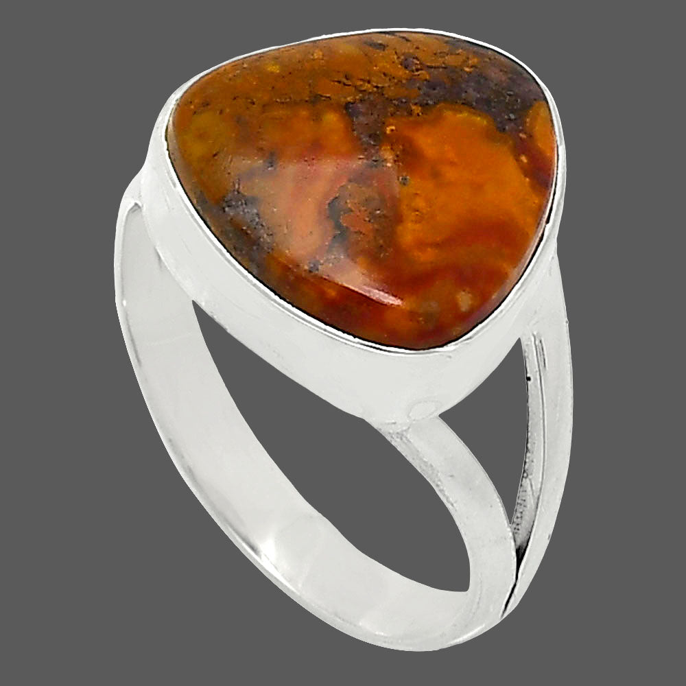 Natural Rare Cady Mountain Agate Ring size-7.5 R-1002 SDR240078