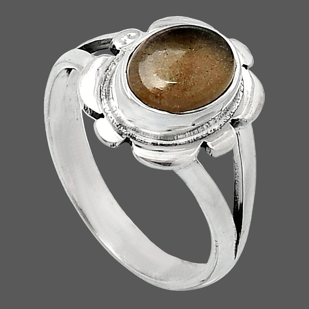 Natural Smoky Quartz - Brazil Ring size-8 R-1342 SDR240139