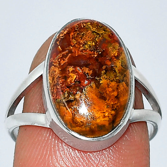 Natural Rare Cady Mountain Agate Ring size-8 R-1002 SDR240191