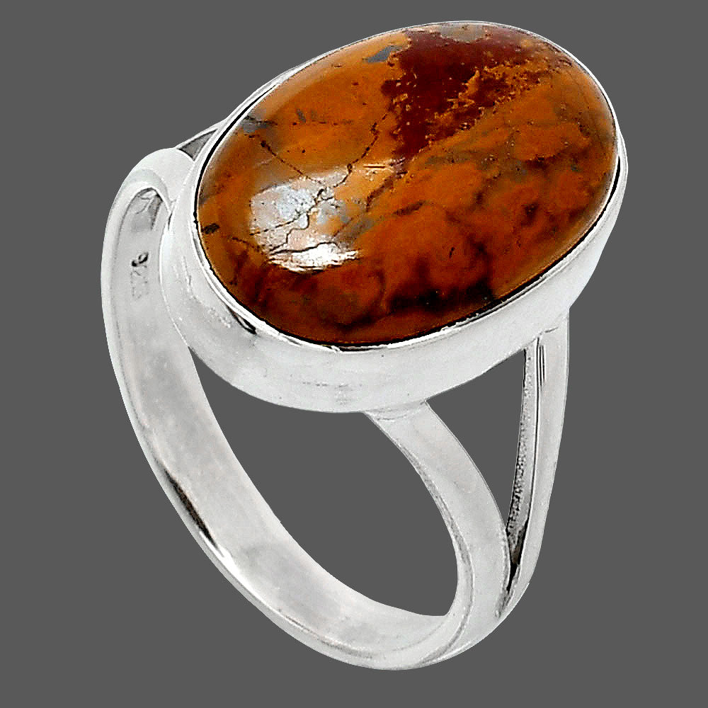Natural Rare Cady Mountain Agate Ring size-9 R-1002 SDR240196