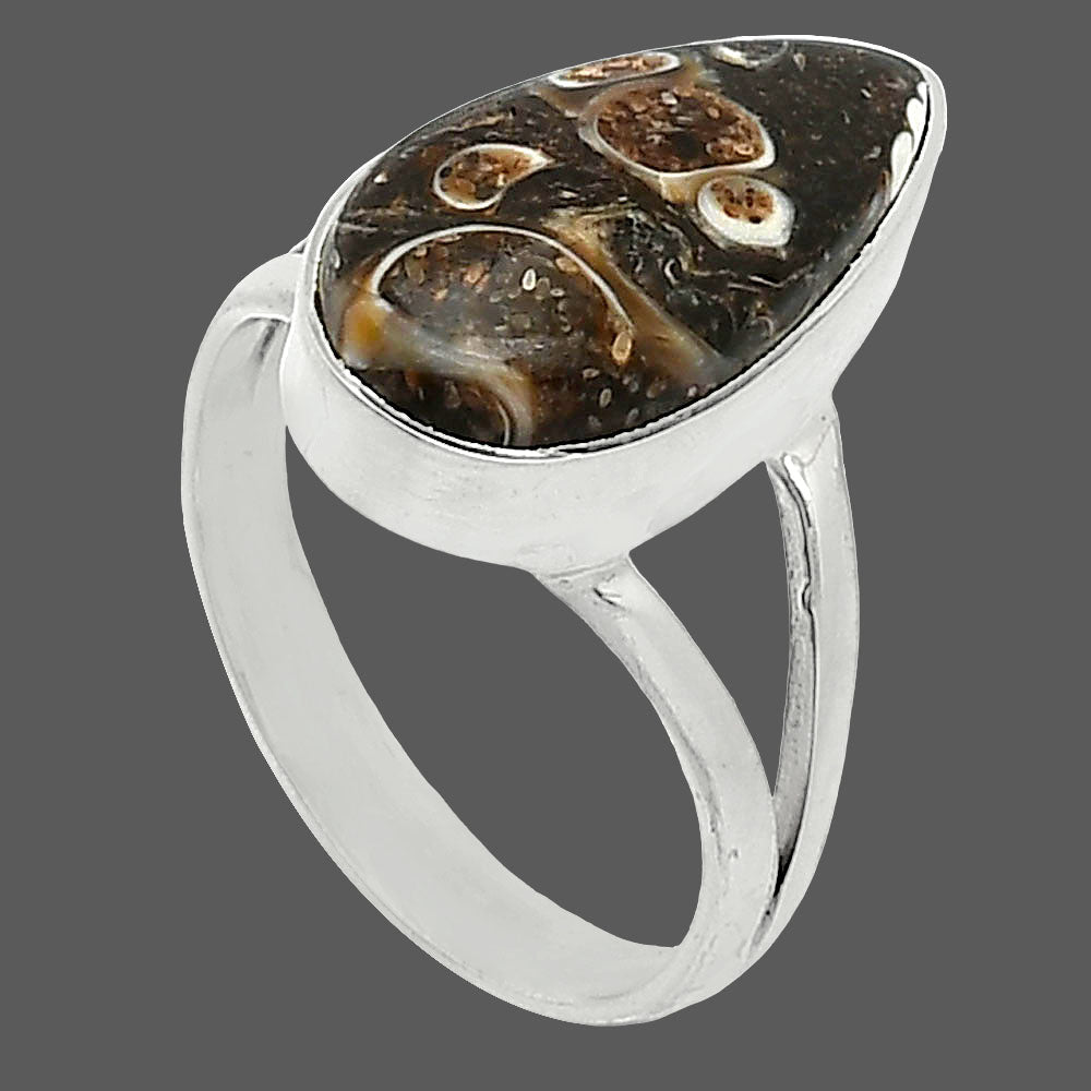 Natural Turtella Jasper - USA Ring size-7.5 R-1002 SDR240233