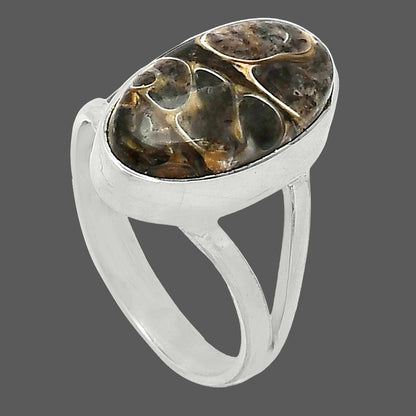 Natural Turtella Jasper - USA Ring size-7.5 R-1002 SDR240243