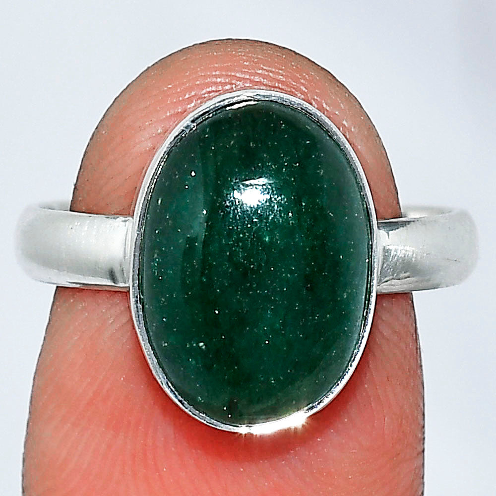 Natural Green Aventurine Ring size-8 R-1001 SDR240609