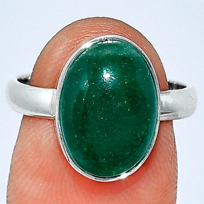 Natural Green Aventurine Ring size-7 R-1001 SDR240643