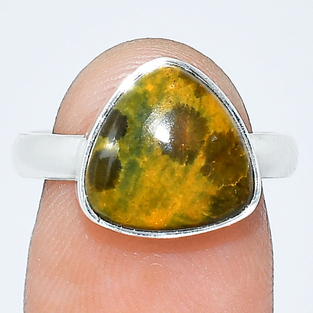 Natural Ocean Jasper - Madagascar Ring size-7.5 R-1001 SDR240695
