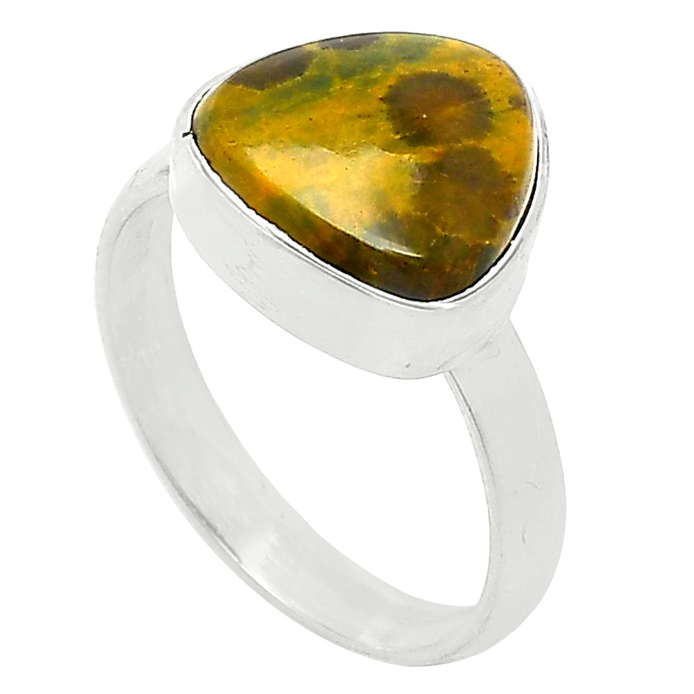 Natural Ocean Jasper - Madagascar Ring size-7.5 R-1001 SDR240695