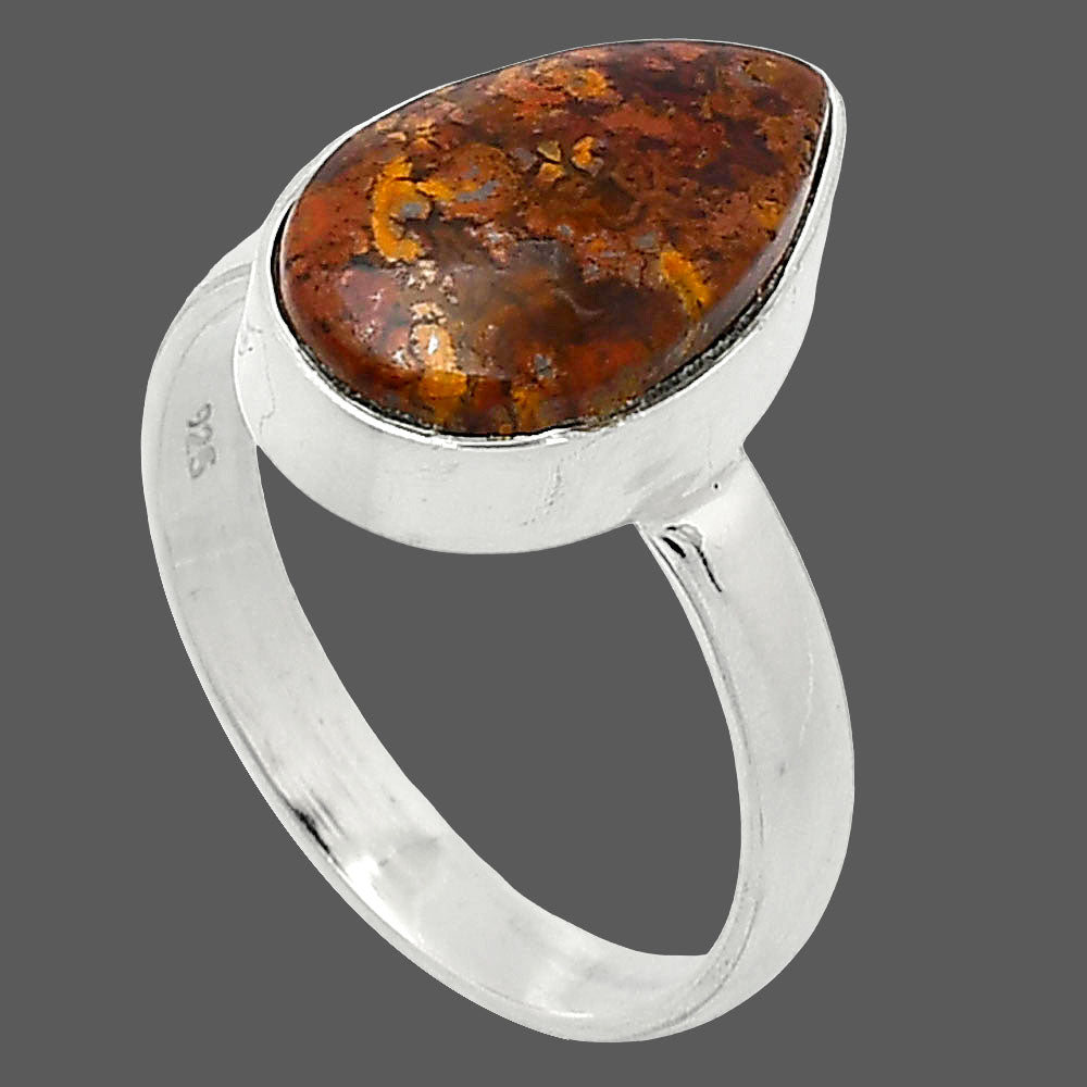 Natural Rare Cady Mountain Agate Ring size-8 R-1001 SDR240810