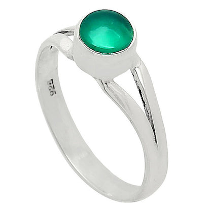 Natural Green Onyx Ring size-8 R-1505 SDR240870