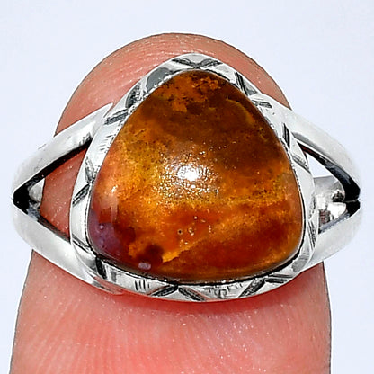 Natural Red Moss Agate Ring size-7 R-1014 SDR240896