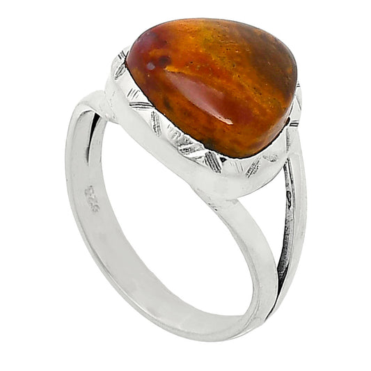 Natural Red Moss Agate Ring size-7 R-1014 SDR240896