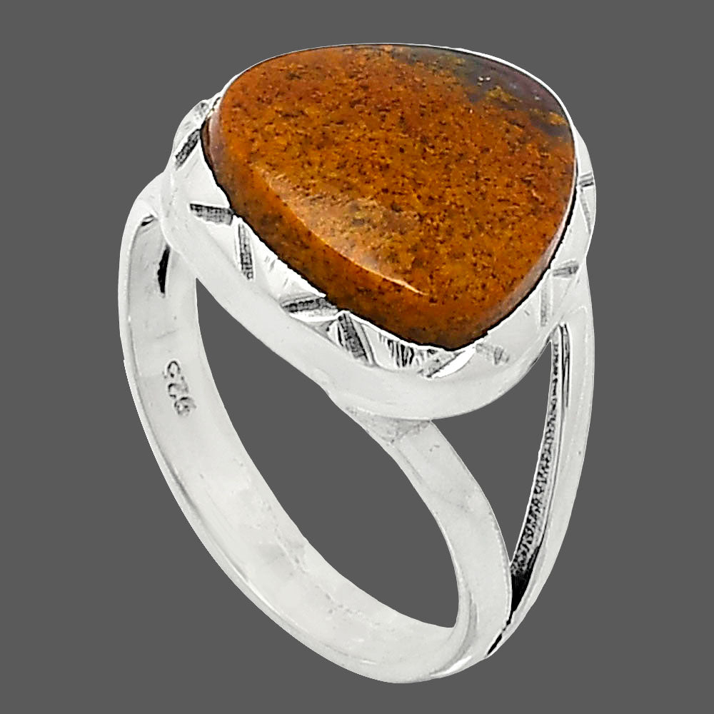 Natural Red Moss Agate Ring size-7 R-1014 SDR240917