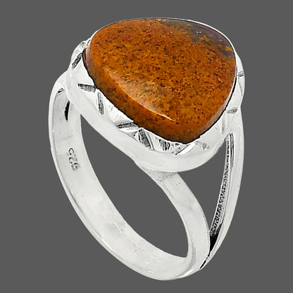 Natural Red Moss Agate Ring size-7 R-1014 SDR240917