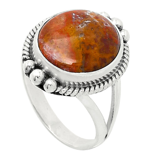 Natural Rare Cady Mountain Agate Ring size-9 R-1253 SDR241010