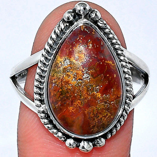 Natural Rare Cady Mountain Agate Ring size-9.5 R-1253 SDR241051