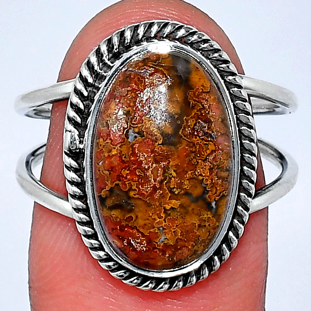 Natural Rare Cady Mountain Agate Ring size-8.5 R-1068 SDR241107