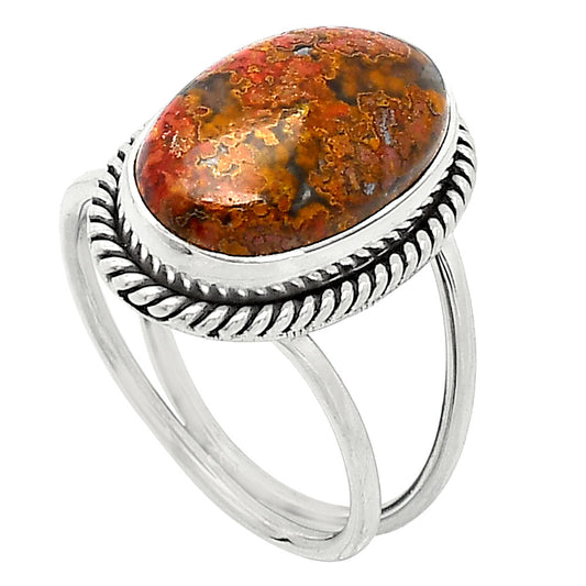 Natural Rare Cady Mountain Agate Ring size-8.5 R-1068 SDR241107