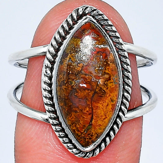 Natural Rare Cady Mountain Agate Ring size-8.5 R-1068 SDR241148