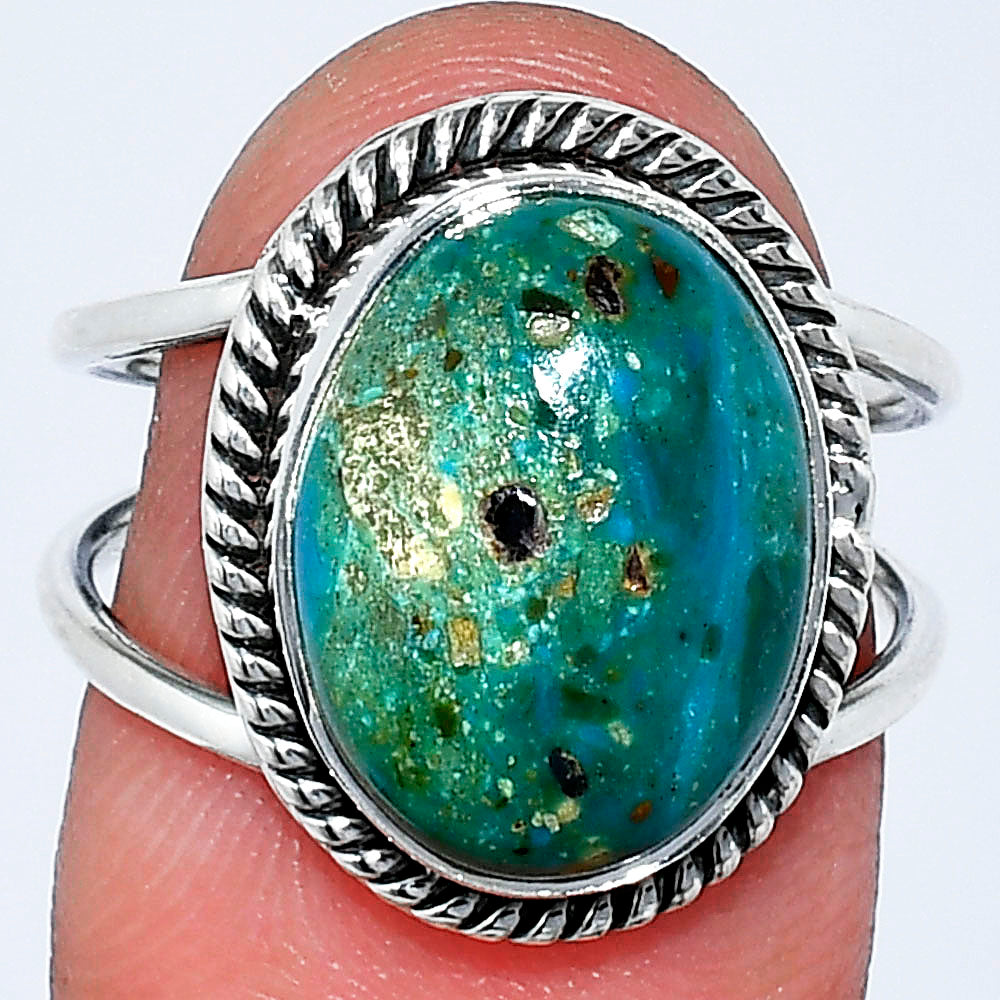 Natural Peruvian Opalina Ring size-7 R-1068 SDR241149