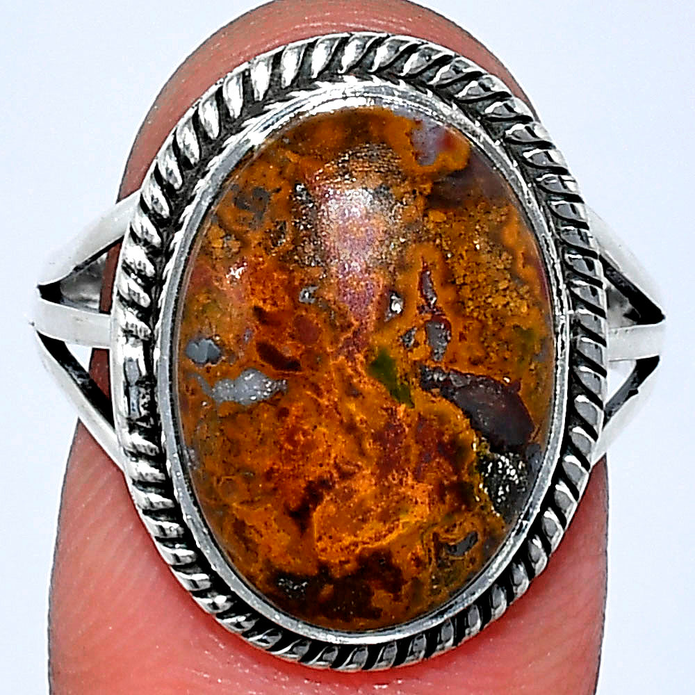 Natural Rare Cady Mountain Agate Ring size-8.5 R-1010 SDR241212