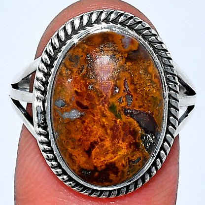 Natural Rare Cady Mountain Agate Ring size-8.5 R-1010 SDR241212