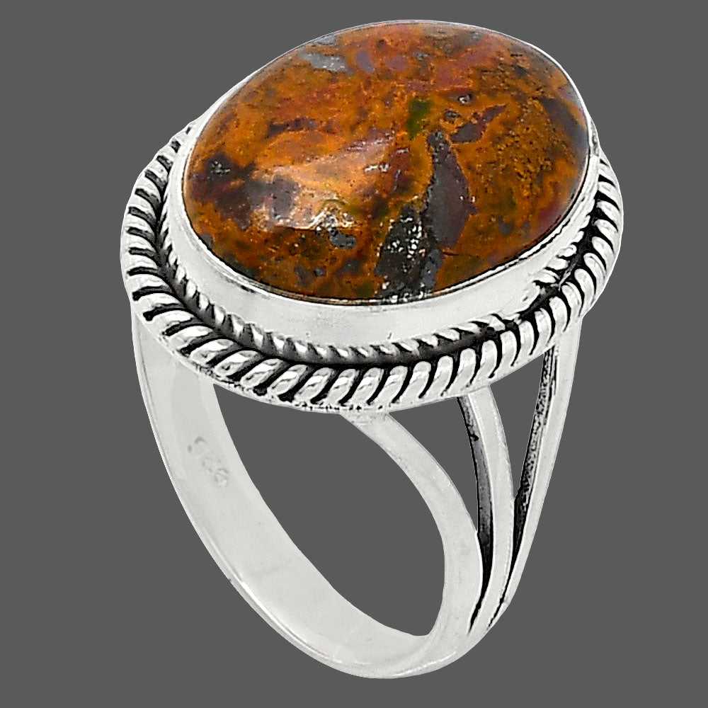 Natural Rare Cady Mountain Agate Ring size-8.5 R-1010 SDR241212