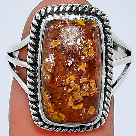 Natural Rare Cady Mountain Agate Ring size-9 R-1010 SDR241231