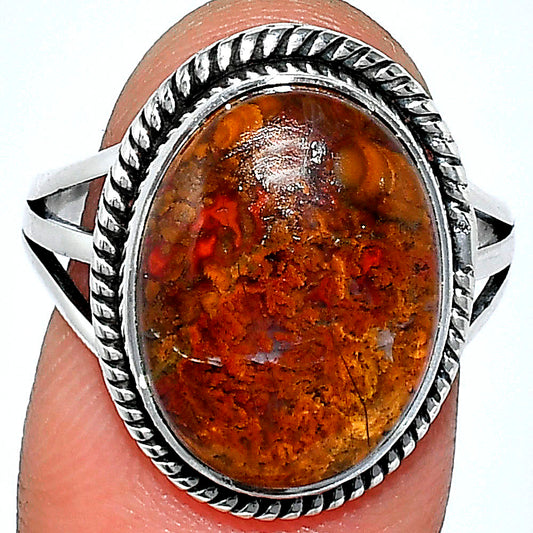 Natural Rare Cady Mountain Agate Ring size-8.5 R-1010 SDR241283