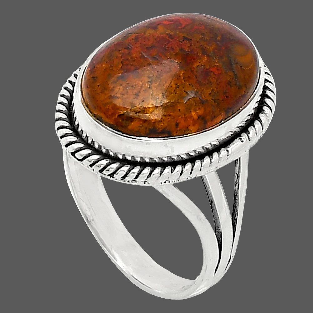 Natural Rare Cady Mountain Agate Ring size-8.5 R-1010 SDR241283