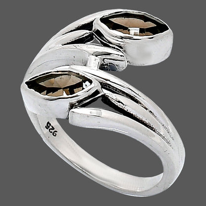 Natural Smoky Quartz - Brazil Ring size-7.5 R-1023 SDR241517