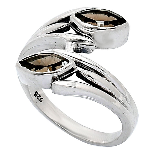 Natural Smoky Quartz - Brazil Ring size-7.5 R-1023 SDR241517