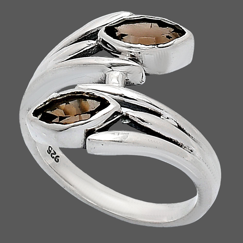 Natural Smoky Quartz - Brazil Ring size-7.5 R-1023 SDR241518
