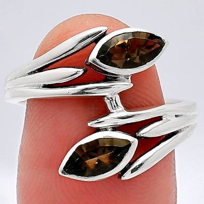 Natural Smoky Quartz - Brazil Ring size-8 R-1023 SDR241544