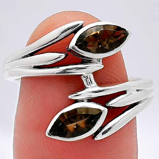 Natural Smoky Quartz - Brazil Ring size-8 R-1023 SDR241544