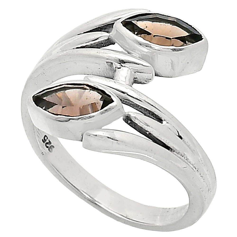 Natural Smoky Quartz - Brazil Ring size-8 R-1023 SDR241544