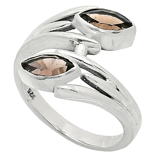 Natural Smoky Quartz - Brazil Ring size-8 R-1023 SDR241544