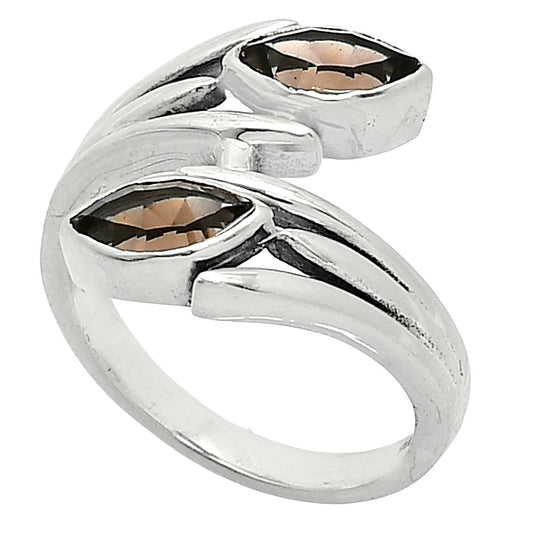 Natural Smoky Quartz - Brazil Ring size-7 R-1023 SDR241545