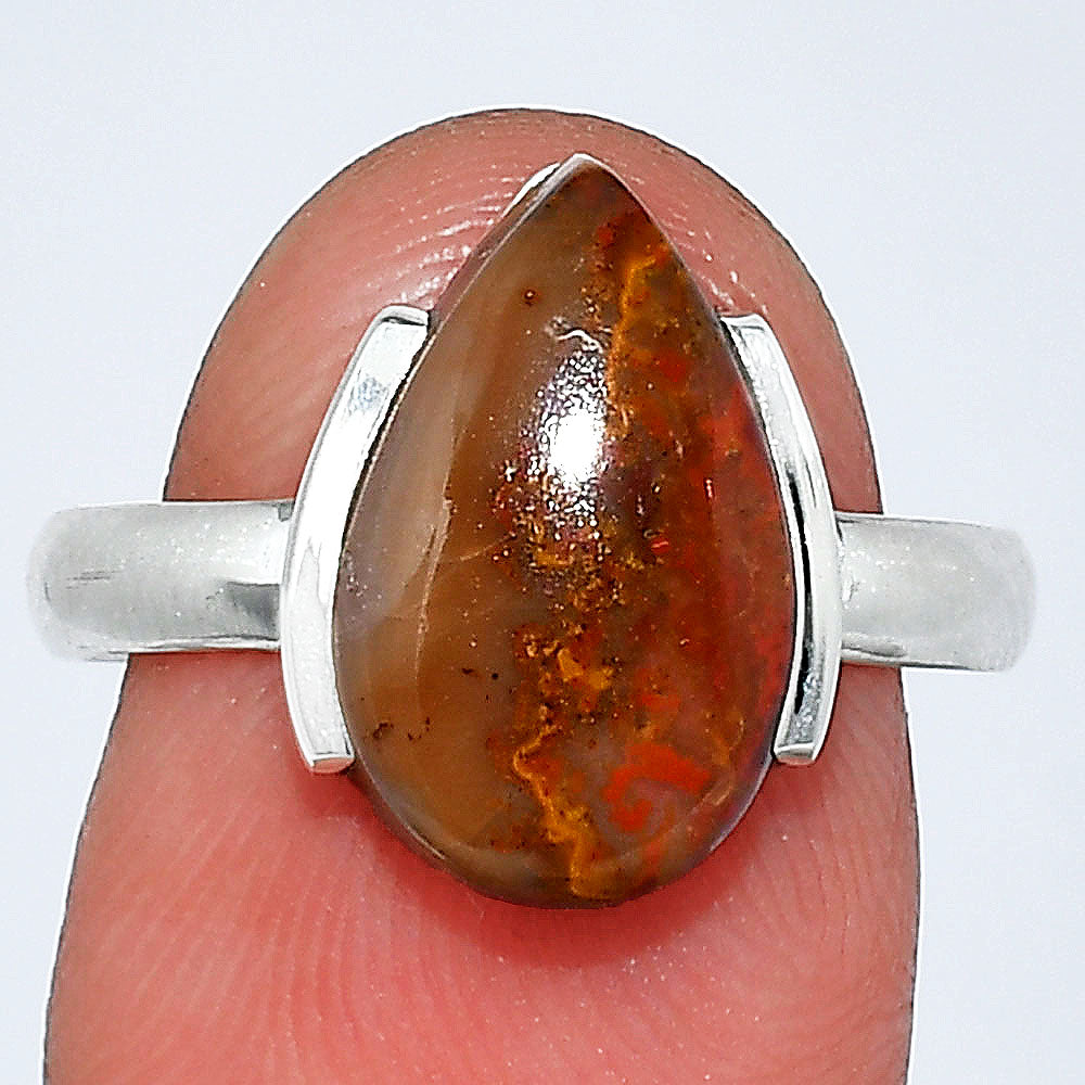 Natural Rare Cady Mountain Agate Ring size-8 R-1173 SDR241637