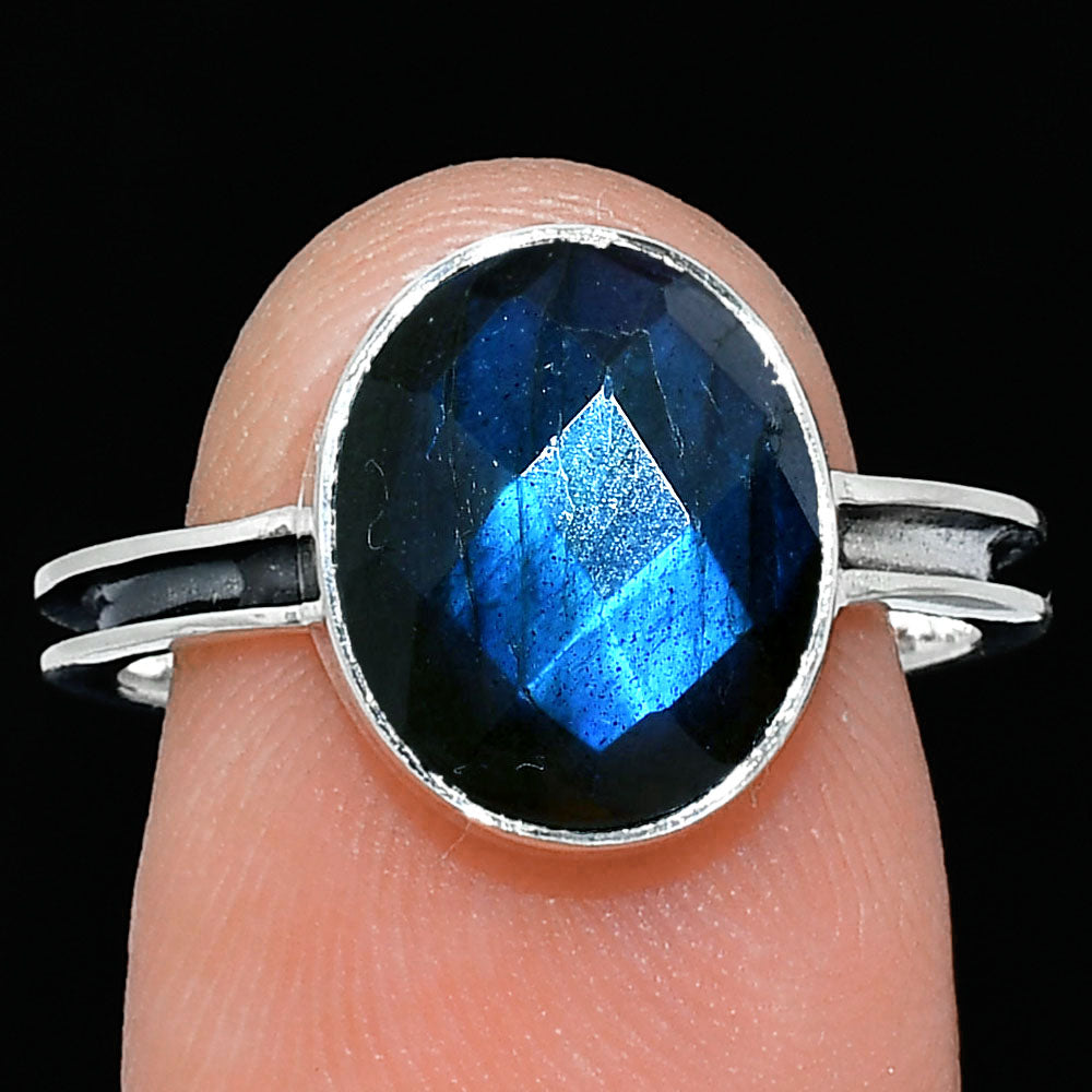 Natural Blue Labradorite Checker Ring size-8 R-1056 SDR241970