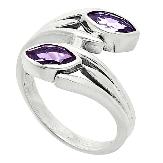 Natural Amethyst - Brazil Ring size-7.5 R-1023 SDR242142