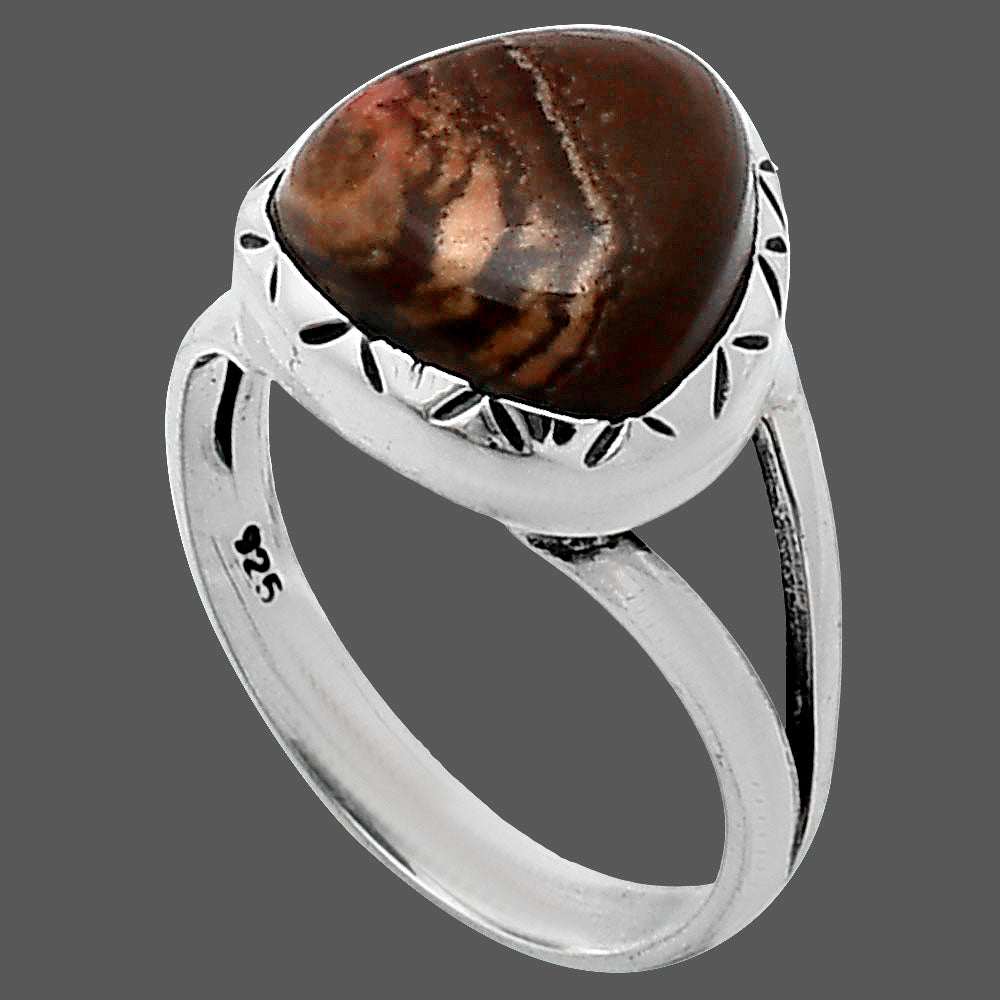 Natural Outback Jasper Ring size-7.5 R-1074 SDR242360