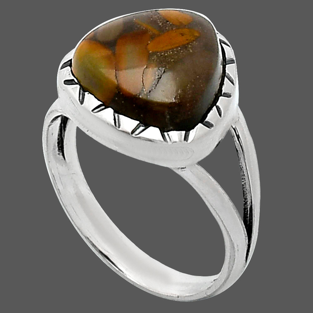 Natural Bamboo Jasper Ring size-7 R-1074 SDR242361