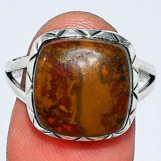 Natural Rare Cady Mountain Agate Ring size-9 R-1074 SDR242363