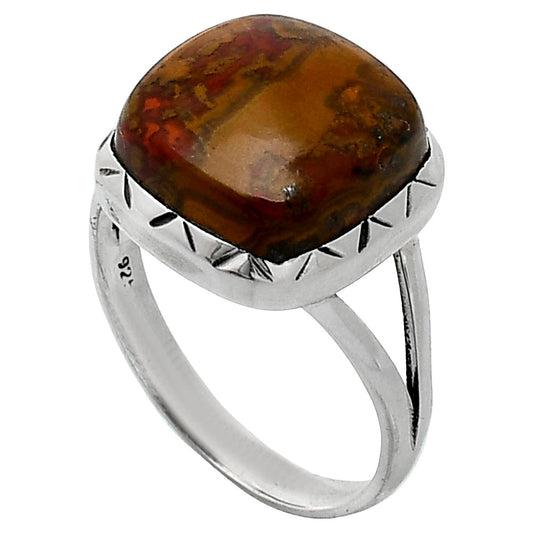 Natural Rare Cady Mountain Agate Ring size-9 R-1074 SDR242363