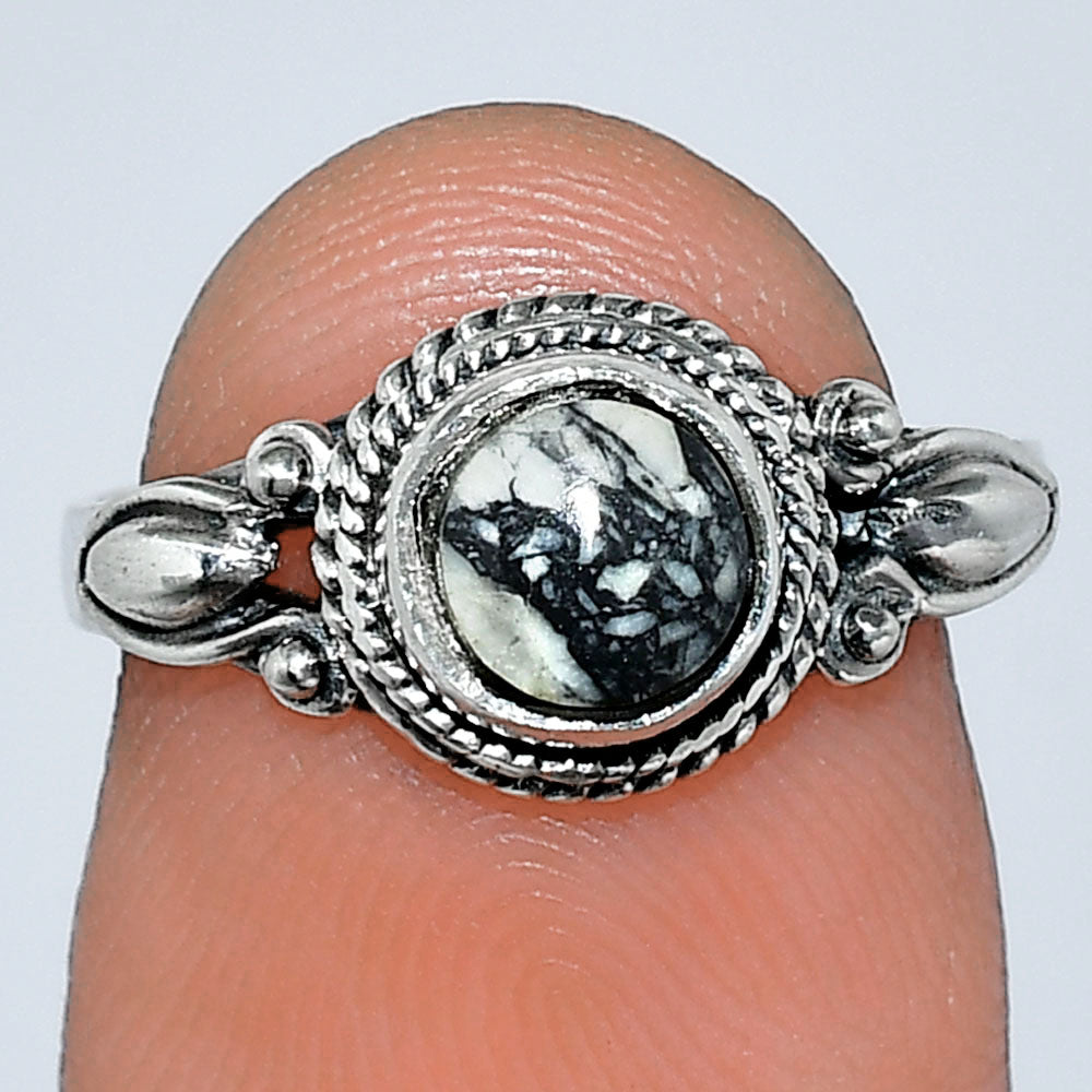 Natural Mexican Cabbing Fossil Ring size-6 R-1345 SDR242505