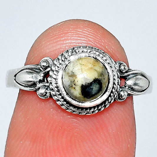 Natural Sesame Jasper Ring size-8 R-1345 SDR242540