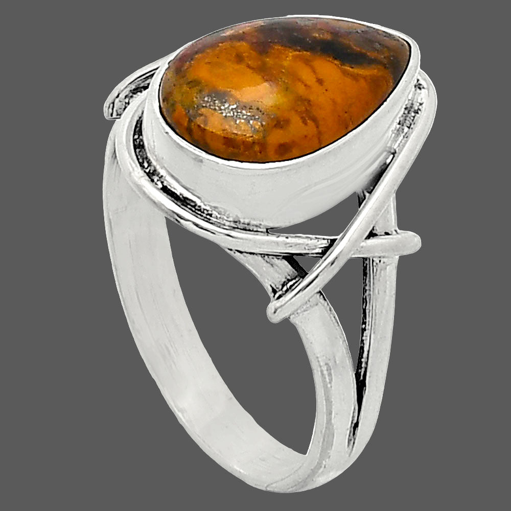 Natural Rare Cady Mountain Agate Ring size-8 R-1054 SDR242580